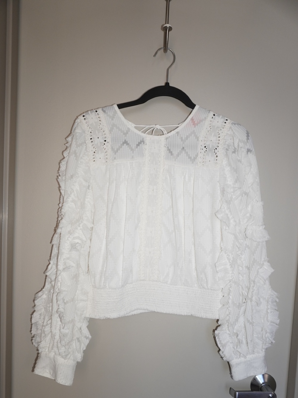Anthropologie Not So Serious Donna Lace Boho Blouse